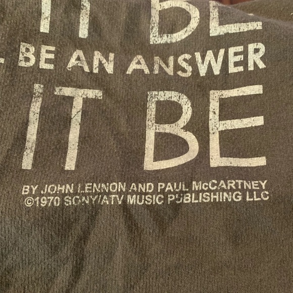 Grey “Let It Be” Beatles Racerback Tank  { Vintage Concert Tees } - Picture 3 of 8